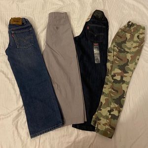 Lot of 4 boys pants Size 6